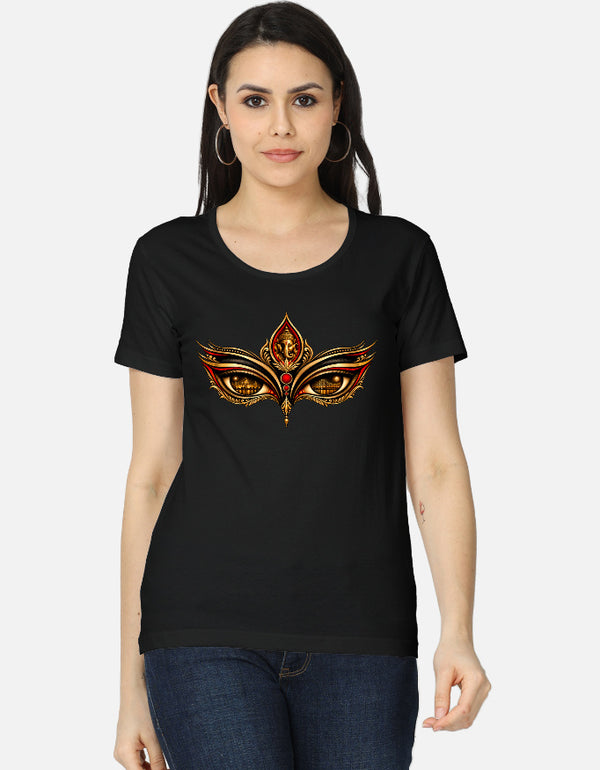 Devine Eyes of Durga Maa - Women's Classic T-Shirt